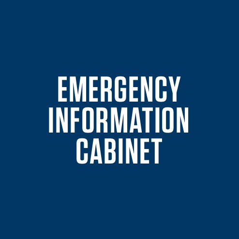 EMERGENCY INFORMATION CABINET